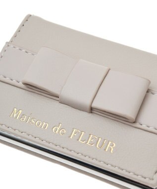 Maison de FLEUR オペラリボンカードケース Pink