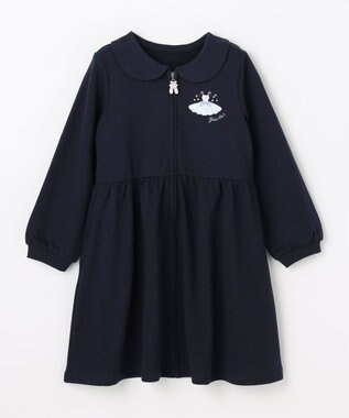 ANY KIDS ジップアップワンピース ネイビー