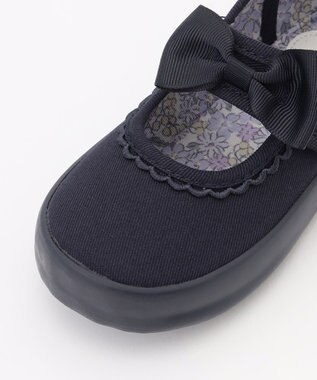 ANY KIDS リボンバレエシューズ ネイビー