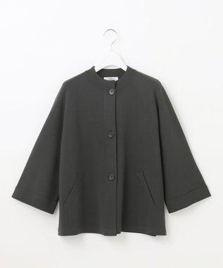 J.PRESS LADIES 【洗える】VIS/PE MILANO ニット ジャケット グレー系