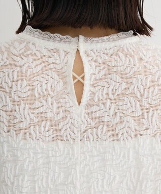 Green Parks 総レースプルオーバー Ecru