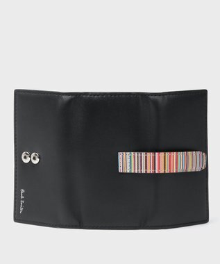 Paul Smith シグネチャーストライプタブ  キーケース ブラック