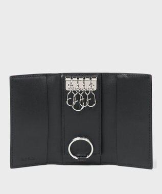 Paul Smith シグネチャーストライプタブ  キーケース ブラック