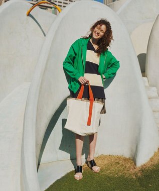 LeSportsac LG HANDLE ADJ TOTE/メレンゲ/マンダリンウェビング メレンゲ/マンダリンウェビング