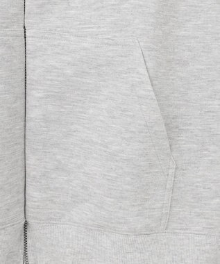 ANY 【洗濯機可/UVケア】ダブルジップパーカー トップグレーラメ