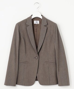 J.PRESS LADIES T/Rアルガンシルク テーラード ジャケット ブラウン系