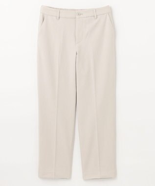 ANY 【ウエストゴム/ストレッチ/裏起毛】シークレットウォーム　テーパードパンツ オフホワイト