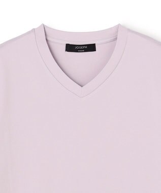 JOSEPH HOMME 【新色追加】ハイゲージベアスムース　VネックＴシャツ ライラック系