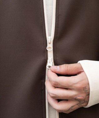 WEGO 【ユニセックスITEM/MLサイズ展開】ラグランライントラックジャケット ブラウン