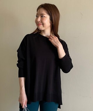 UNFILO マイビューティニット クルーネック ブラック