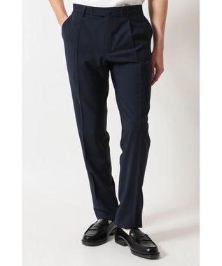 DAKS ウールブレンドストレッチテーパードスラックス