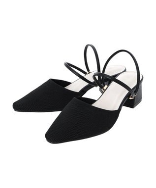 Green Parks ＲＵＰＩＳ．　ニットヒールミュール Black