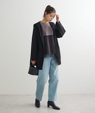 Green Parks ・ｓｗｉｎｇ　ｂｙ　チュールレイヤープルオーバー Charcoal Gray