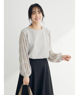 Green Parks マジョリカスリーブカットプルオーバー Light Gray