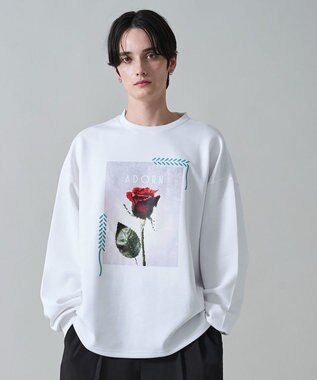 WEGO シートプリントプルオーバー ホワイト