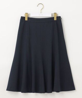 ANY SIS 【WEB・一部店舗限定】リネンライクポリエステル スカート ネイビー