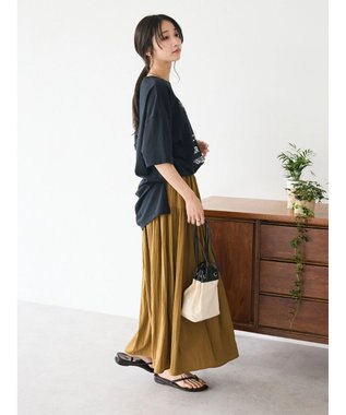 CRAFT STANDARD BOUTIQUE シルケット天竺　ロゴＰＴ　ＢＩＧ　Ｔｅｅ　Ｓ／Ｓ Black