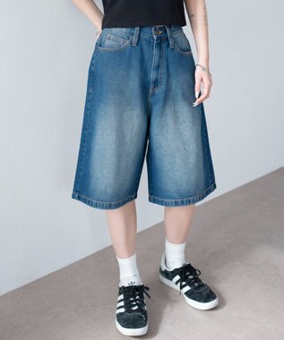 WEGO デニムハーフパンツ デニム中濃色