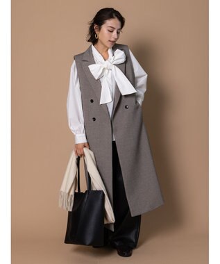 Te chichi 【泉 里香さん着用・Oggi.jp10/23掲載】ビッグリボン2WAYブラウス オフホワイト