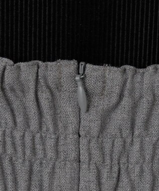 ANY SIS L 【BAILA12月号掲載・貴島明日香さんコラボ】ドッキングビスチェワンピース×インナーセット グレー×ブラック