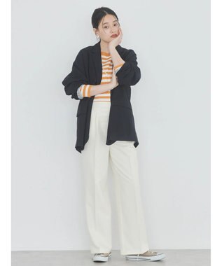 AMERICAN HOLIC Ｗボタンドロップショルダーテーラードジャケット1 Navy