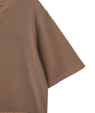 Green Parks ドロストピグメントドッキングワンピース Brown