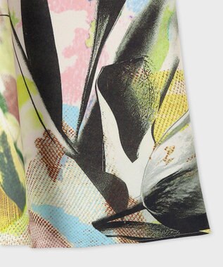 Paul Smith 【洗える】Fabric Floral Collageスカート オレンジ