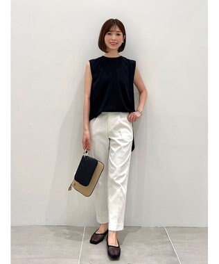 UNFILO 冷感UVケアノースリカットソー ブラック系