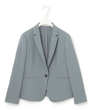 ICB 【新色追加・防シワ・速乾・洗える】Fied テーラードジャケット ブルーグレー系