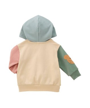 MIKI HOUSE HOT BISCUITS 【80-120cm】【NEW Color Series】裏毛パイル素材 パステルカラー フーディ マルチカラー