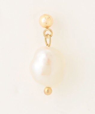 ANY ラウンドパールピアス（両耳用） ゴールド