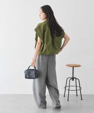earth music&ecology コクーンフォルムシャツ Khaki