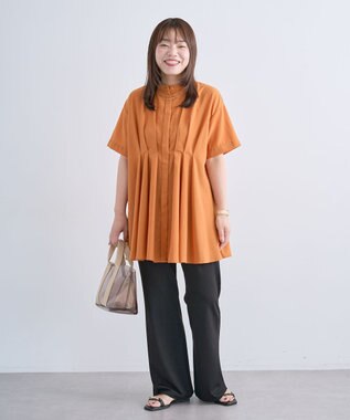Green Parks カットフレアパンツ Black
