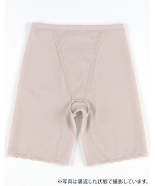 Wing ガードル ソフトな着用感 綿混素材(身生地部) おなか押さえ ロング丈 NV0761 ウイング／ワコール ブラウン