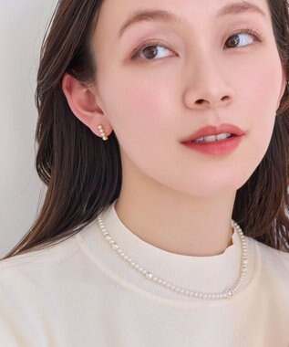 Phoebe 【セレモニーセット/痛くないシリーズ】クラスアップパールネックレス×モードパールライトフィットイヤリングSET