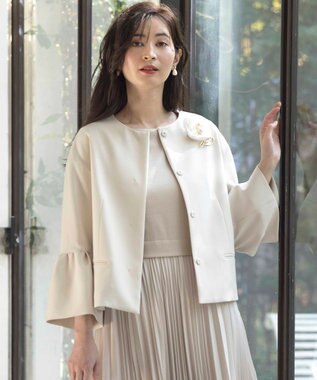 組曲 エアリーフラワーパールコサージュ アイボリー系