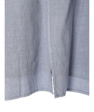 Green Parks ピグメントドッキングスリットデザインチュニック Sax