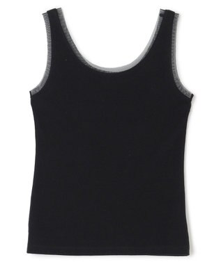 uncrave チュールコンビ タンクトップ（uncrave STANDARD） ブラック