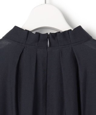 23区 【先行予約】TRオーガンジー 2WAY ボウタイブラウス ネイビー系