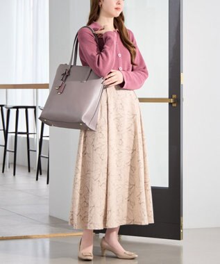 ACE BAGS & LUGGAGE Jewelna Rose OLバッグ・セレム  縦型トートバッグ A4サイズ 16190 ジュエルナローズ cs モーヴグレー