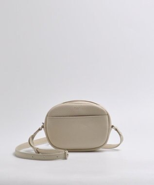 blancle シュリンクレザー ラウンドショルダーバッグ LIGHT BEIGE