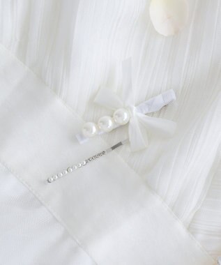 Maison de FLEUR パールサテンリボン２セットピン
