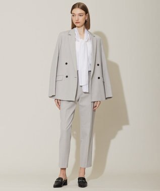 ICB L 【接触冷感・UVケア・撥水・洗える】 LooseWeave ダブルブレストジャケット トープ系