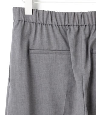 ICB 【洗える】Ｔ/Wブロード ワイドストレートパンツ ライトグレー系