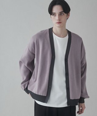 WEGO クリアライトリバーシブルカーディガン ダークグレー