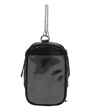 WEGO 【痛バ＆推し活グッズ】サイドレースアップぬいポーチ ブラック