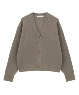 AMERICAN HOLIC Vネックラメニットカーディガン Mocha