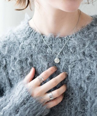 WEGO ブラッシュニットBIGプルオーバー ダークグレー