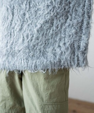 WEGO ブラッシュニットBIGプルオーバー ダークグレー