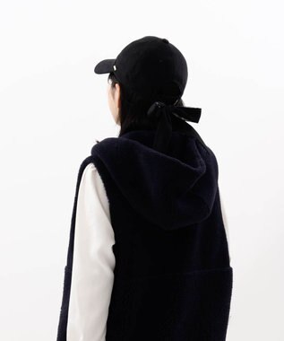 AURORA 【 Beaurance （ビューランス）】リボンスカーフキャップ ブラック